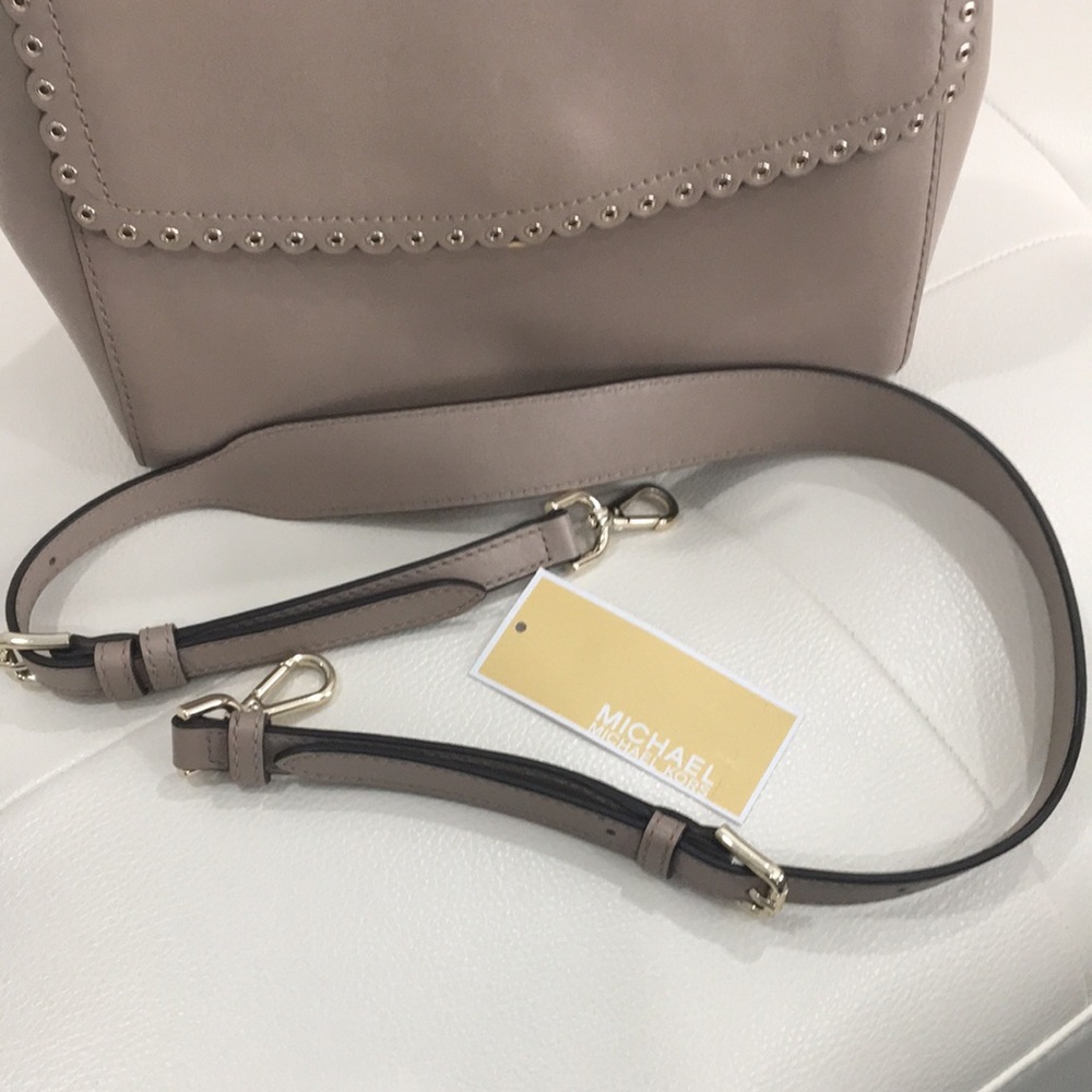 Michael Kors Ava Satchel leather Truffle color PreOwned - Picture 9 of 15